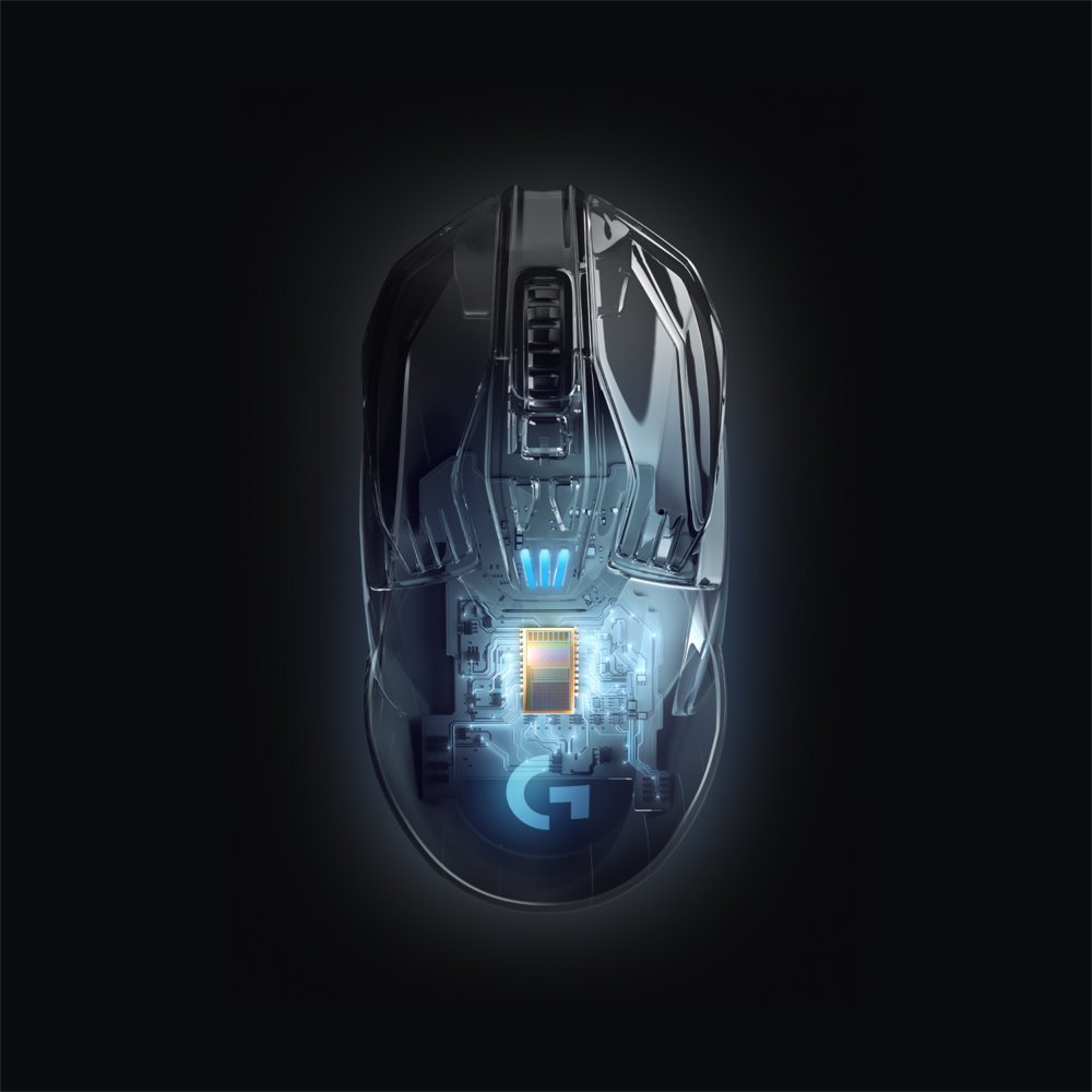 Logitech G903 Lightspeed | Ambidextrous Draadloze Gaming Muis | RF-Draadloos + USB-A | 25.600 DPI | Zwart - Matmuis - Matmuis