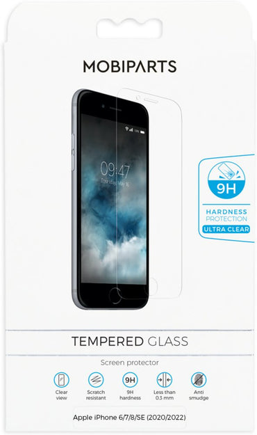 Mobiparts Regular Tempered Glass | Screenprotector voor iPhone 6/7/8/SE (2020/2022) | 9H Hardheid | 10-Pack