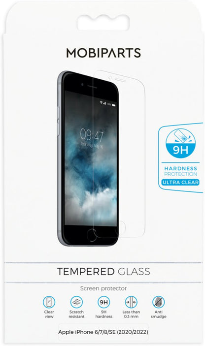 Mobiparts Regular Tempered Glass | Screenprotector voor iPhone 6/7/8/SE (2020/2022) | 9H Hardheid | 10-Pack