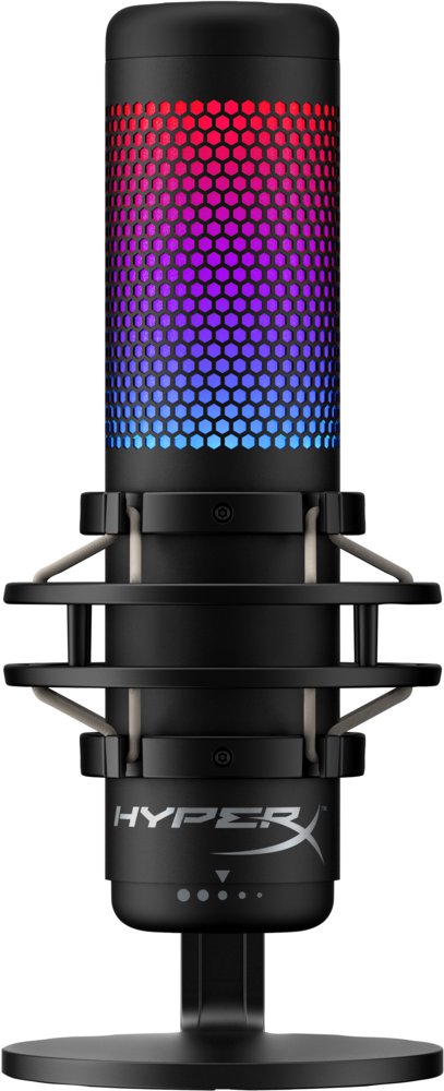 HyperX QuadCast S | USB-microfoon | RGB-verlichting | Voor pc en console | Zwart - Matmuis - Matmuis