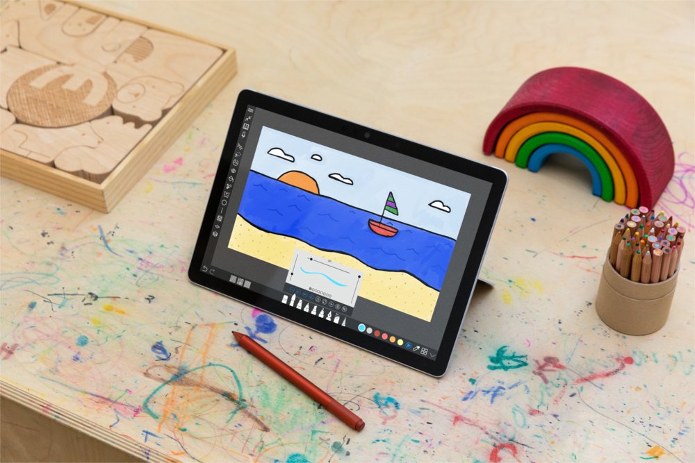 Microsoft Surface Go 2 | 10.5" Touch (1920x1280) | Intel Pentium Gold 4425Y | 4GB RAM | 64GB eMMC | Windows 10 Professional | Zilver | OPEN BOX - Matmuis