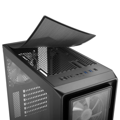 Sharkoon TK4 RGB | Midi Tower Case | Zwart - Matmuis