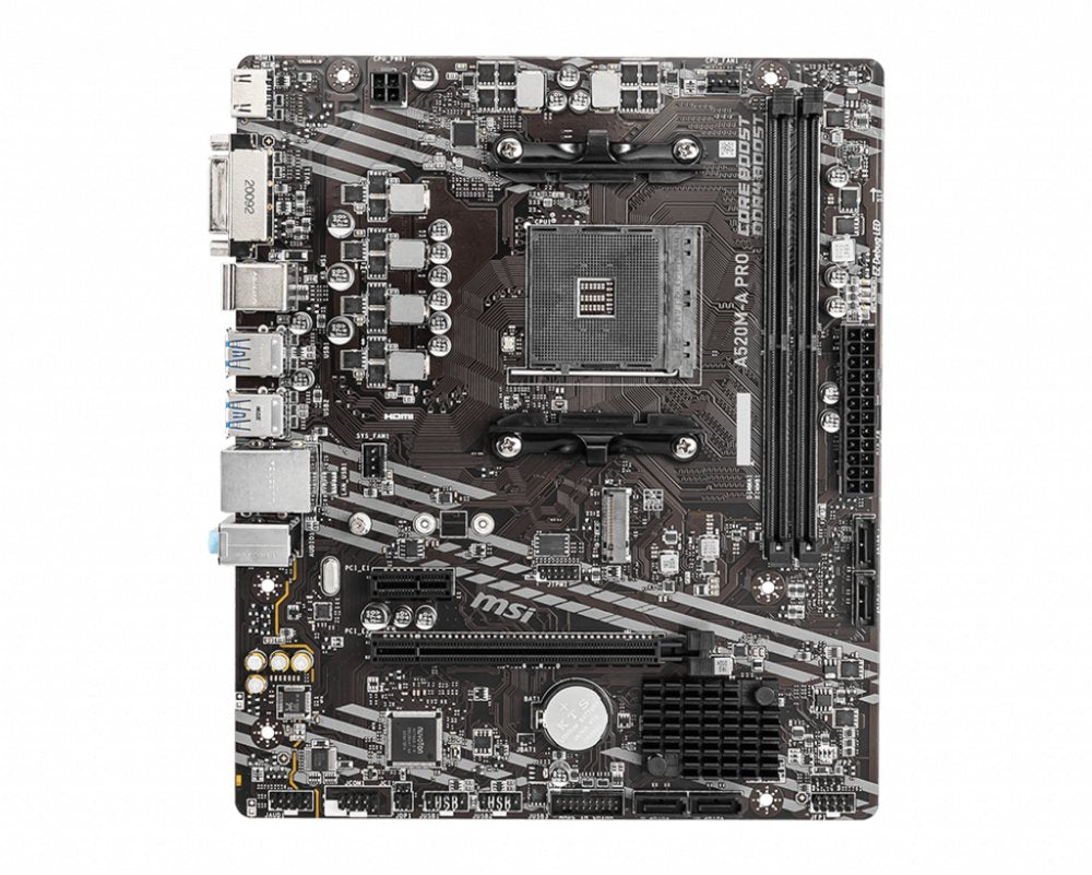 MSI A520M-A PRO | Socket AM4 | AMD A520 | 2xDDR4 | Micro-ATX | Moederbord - Matmuis - Matmuis