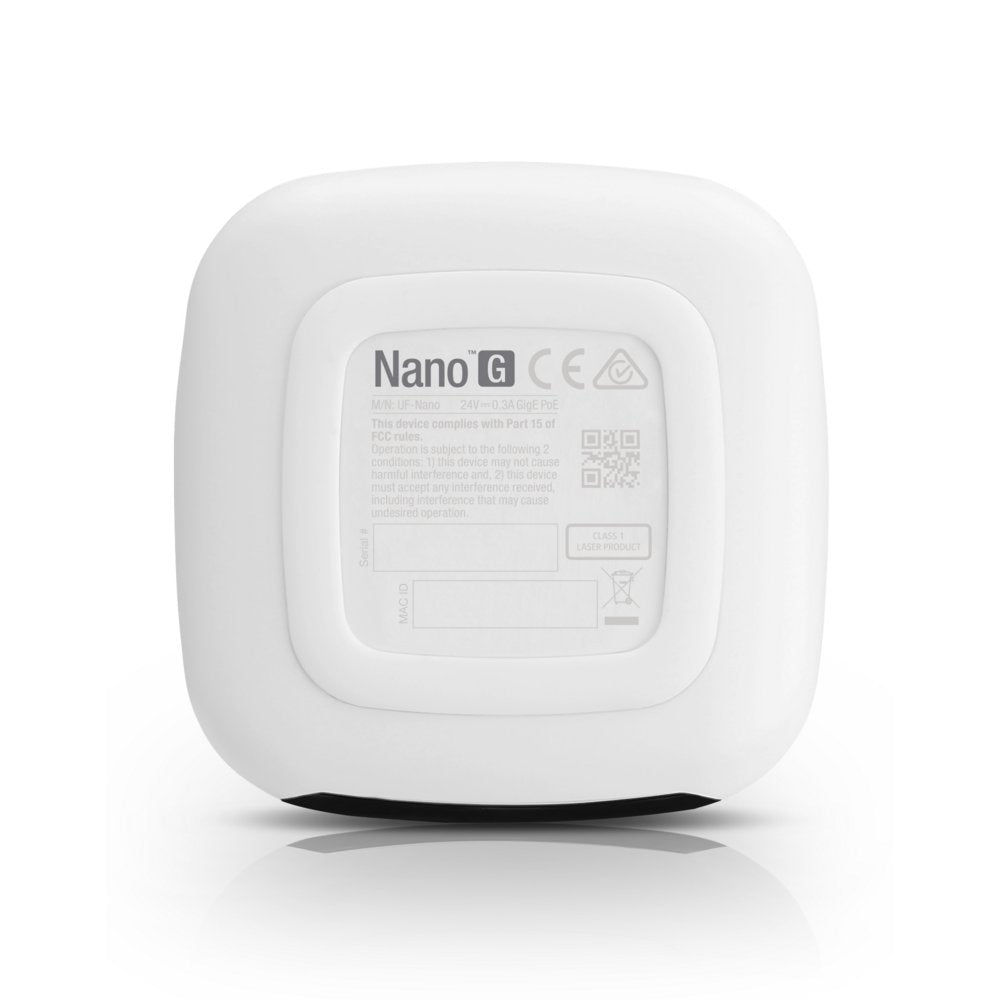 Ubiquiti UF-Nano G Gateway/Controller | GPON ONU | 1x Gigabit Ethernet | 2.5 Gbps Downstream | 1.25 Gbps Upstream | 24V Passive PoE - Matmuis