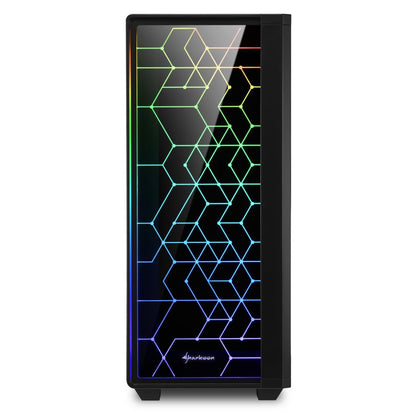 Sharkoon RGB LIT 100 | Midi Tower Case | Zwart - Matmuis