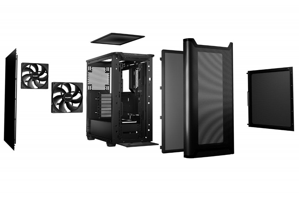 be quiet! PURE BASE 501 Airflow Mesh | Midi Tower Case | Zwart - Matmuis
