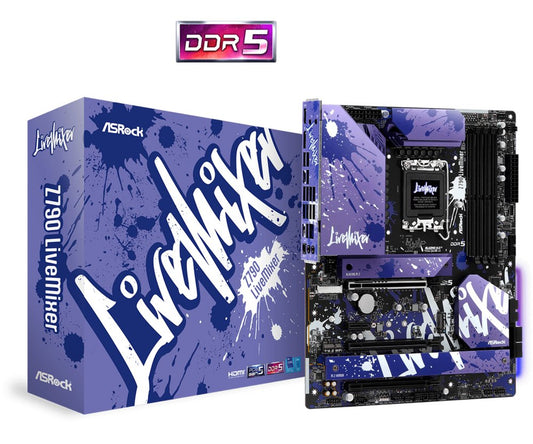 Asrock Z790 LiveMixer | Socket LGA 1700 | Intel Z790 | 4xDDR5 | ATX | Moederbord - Matmuis - Matmuis