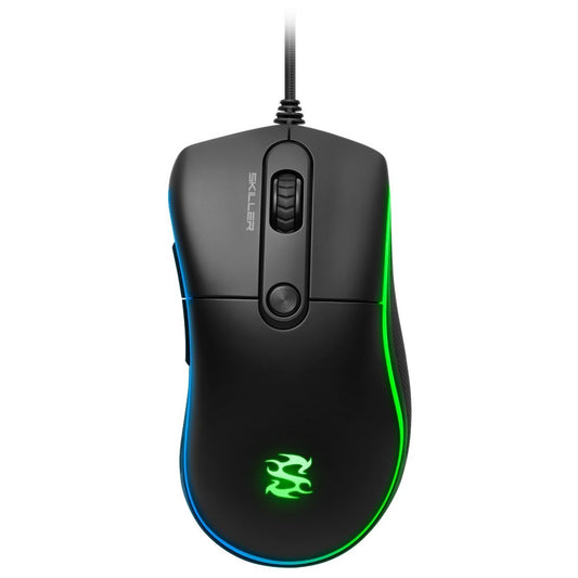 Sharkoon Skiller SGM2 | Bedrade Gaming Muis | USB-A | 6400 DPI | Zwart | RGB - Matmuis - Matmuis