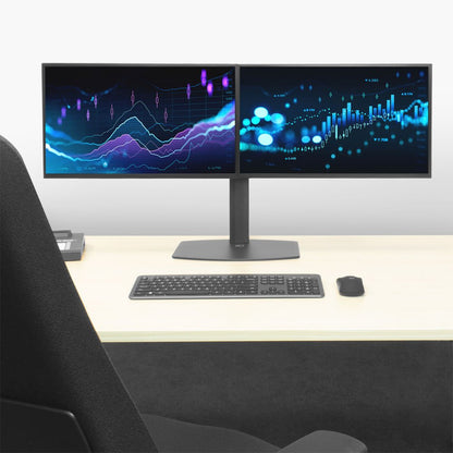 ACT AC8332 | In Hoogte Verstelbare Monitor-bureausteun | Tot 27" | Max 6kg | VESA 100x100 | 2 Monitoren | RENEWED - Matmuis