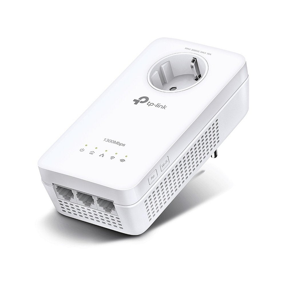 TP-Link TL-WPA8631P | Powerline Adapter | 1300 Mbps | Gigabit Ethernet | Wi-Fi AC1200 | Met Stopcontact | Wit - Matmuis