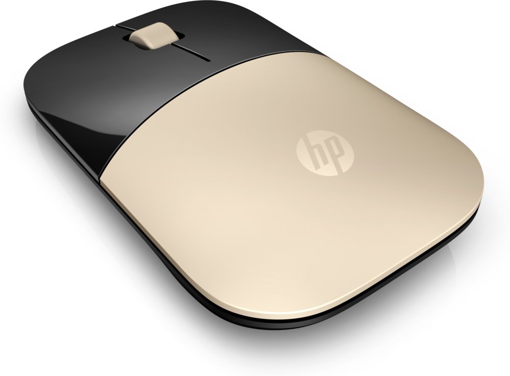 HP Z3700 | Draadloze Muis | Links- en Rechtshandig | RF | 1200 DPI | Goud - Matmuis - Matmuis