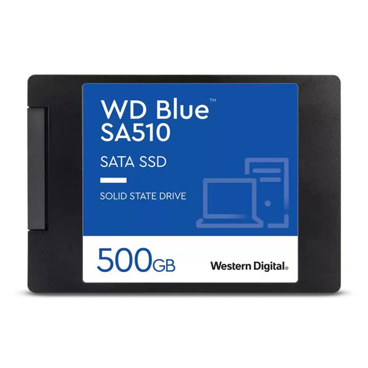Western Digital Blue SA510 | 500GB SATA SSD | 2.5'' | 560MB/s Lezen | 510MB/s Schrijven - Matmuis