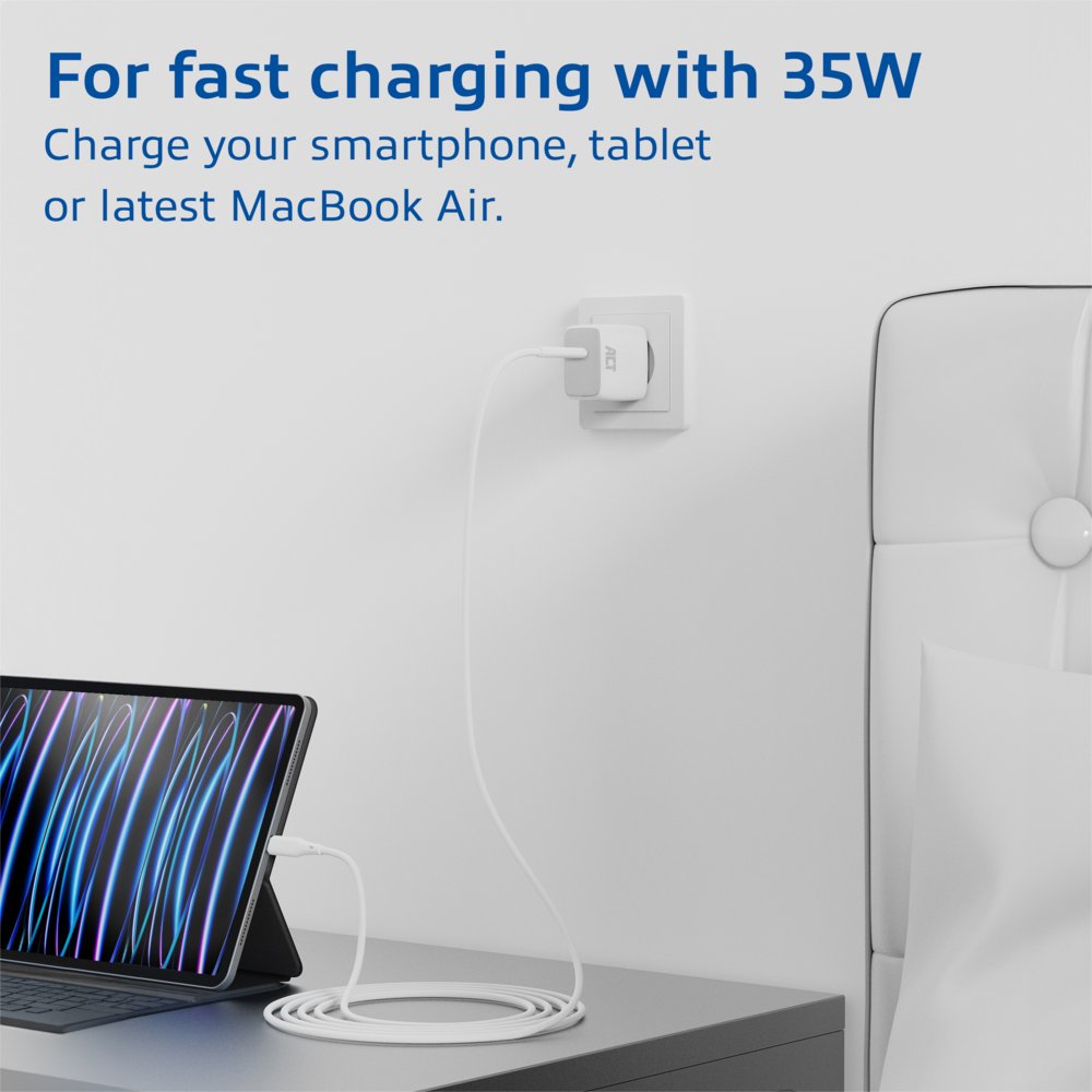 ACT AC2135 | USB-C Lader 35W | Power Delivery PPS & GaNFast