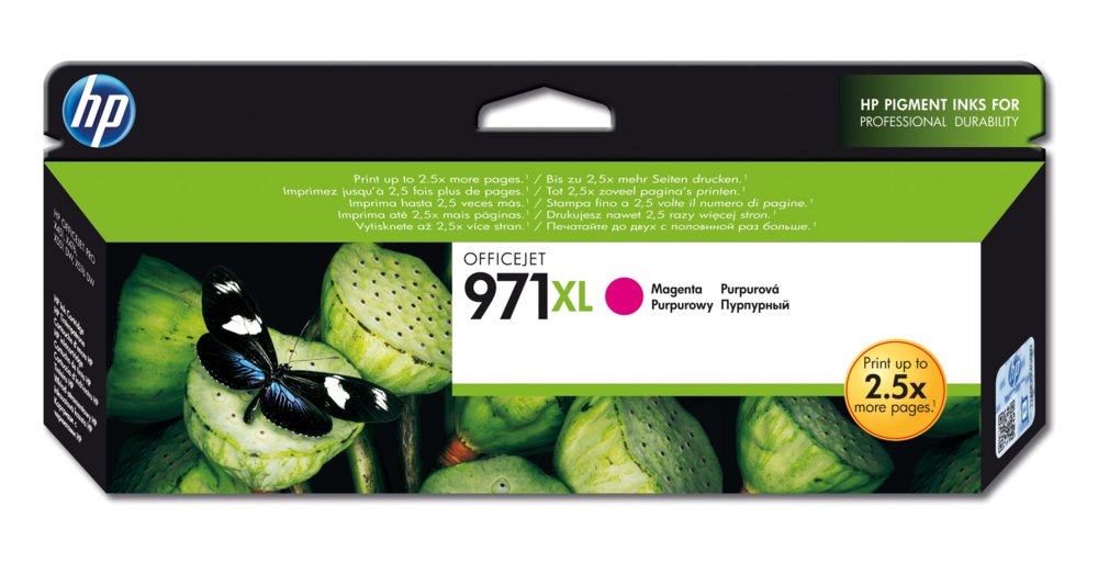 HP 971XL | Originele Inktcartridge | High-Capacity | Magenta - Matmuis - Matmuis