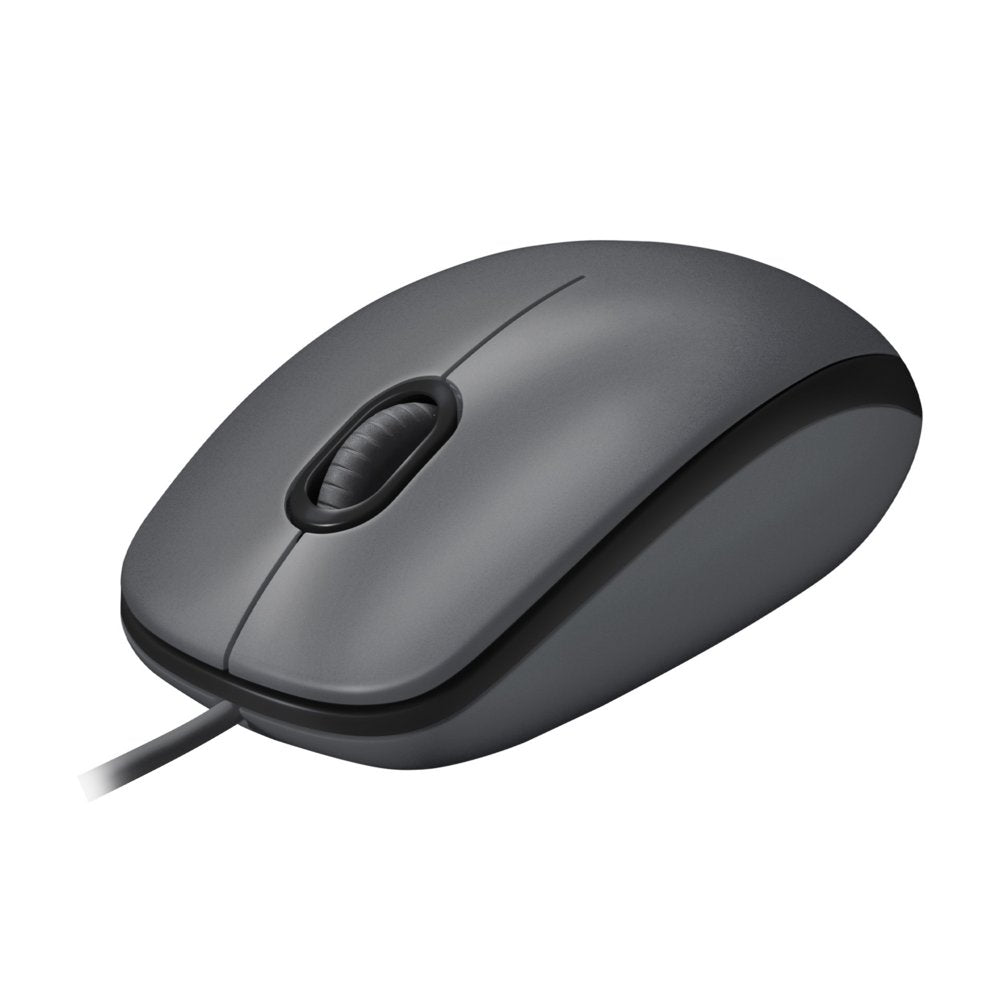 Logitech M100 | Bekabelde Muis | Links- en Rechtshandig | USB-A | 1000 DPI | Zwart - Matmuis - Matmuis