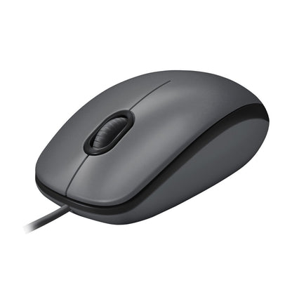 Logitech M100 | Bekabelde Muis | Links- en Rechtshandig | USB-A | 1000 DPI | Zwart - Matmuis - Matmuis