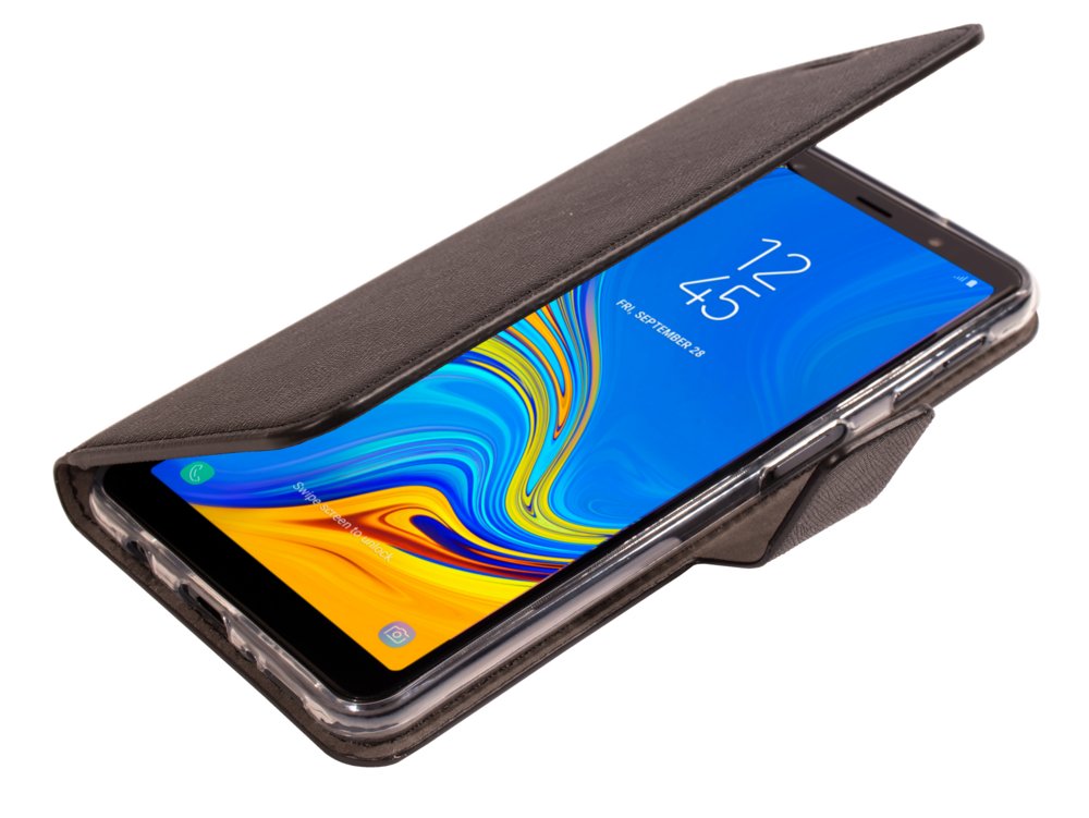 Mobiparts Saffiano Wallet Case | Samsung Galaxy A7 (2018) | Black - Matmuis - Matmuis