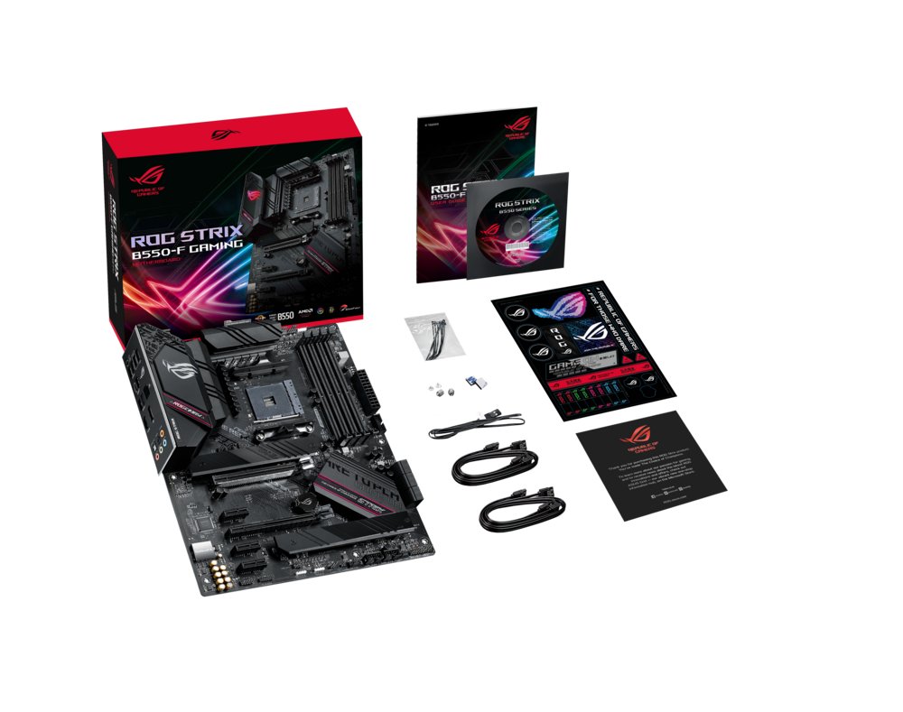 ASUS ROG STRIX B550-F GAMING | Socket AM4 | AMD B550 | 4xDDR4 | ATX | Moederbord - Matmuis - Matmuis