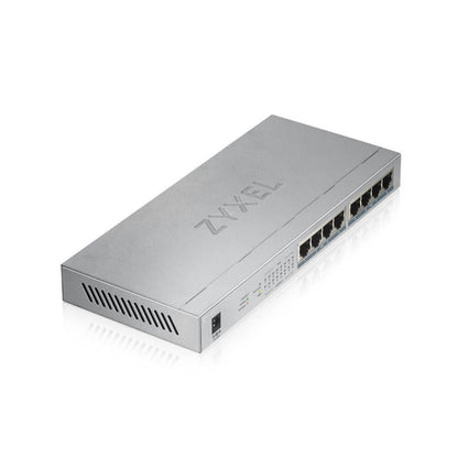 Zyxel GS1008HP | Unmanaged Switch | 8 Poorten | Gigabit Ethernet | PoE - Matmuis