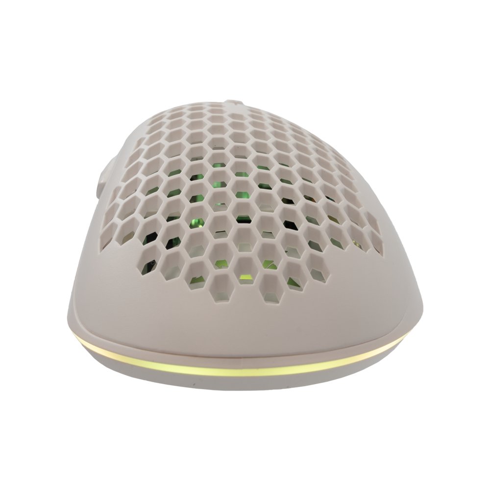 Baracuda CORAL RGB | Bedrade Gaming Muis | USB-A | 12800 DPI | Wit - Matmuis - Matmuis