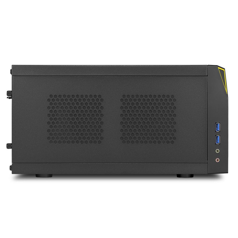 Sharkoon Shark Zone C10 | Mini-ITX Case | Zwart/Geel - Matmuis