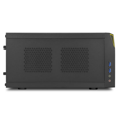 Sharkoon Shark Zone C10 | Mini-ITX Case | Zwart/Geel - Matmuis