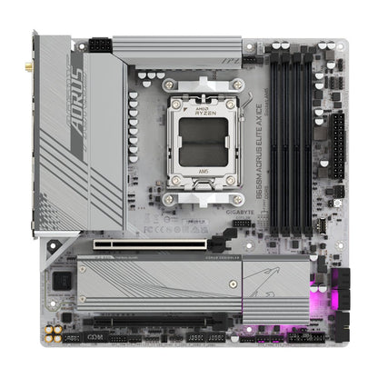 Gigabyte B650M AORUS ELITE AX ICE | Socket AM5 | AMD B650 | 4xDDR5 | Micro ATX | Moederbord - Matmuis - Matmuis