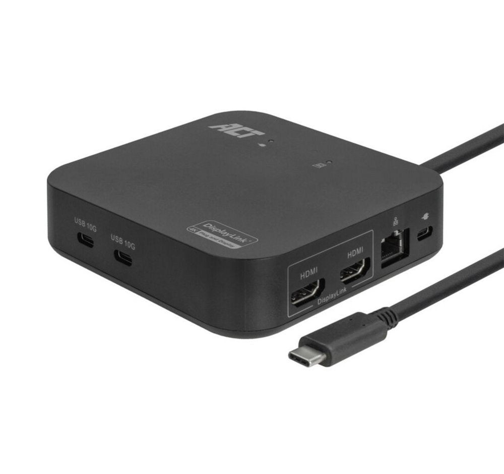 ACT AC7150 | Docking Station | USB-C | Zwart - Matmuis