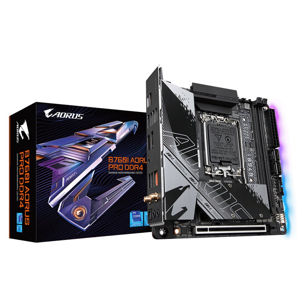 Gigabyte B760I AORUS PRO DDR4 | Socket LGA 1700 | Intel B760 | 4xDDR4 | Mini-ITX | Moederbord - Matmuis - Matmuis