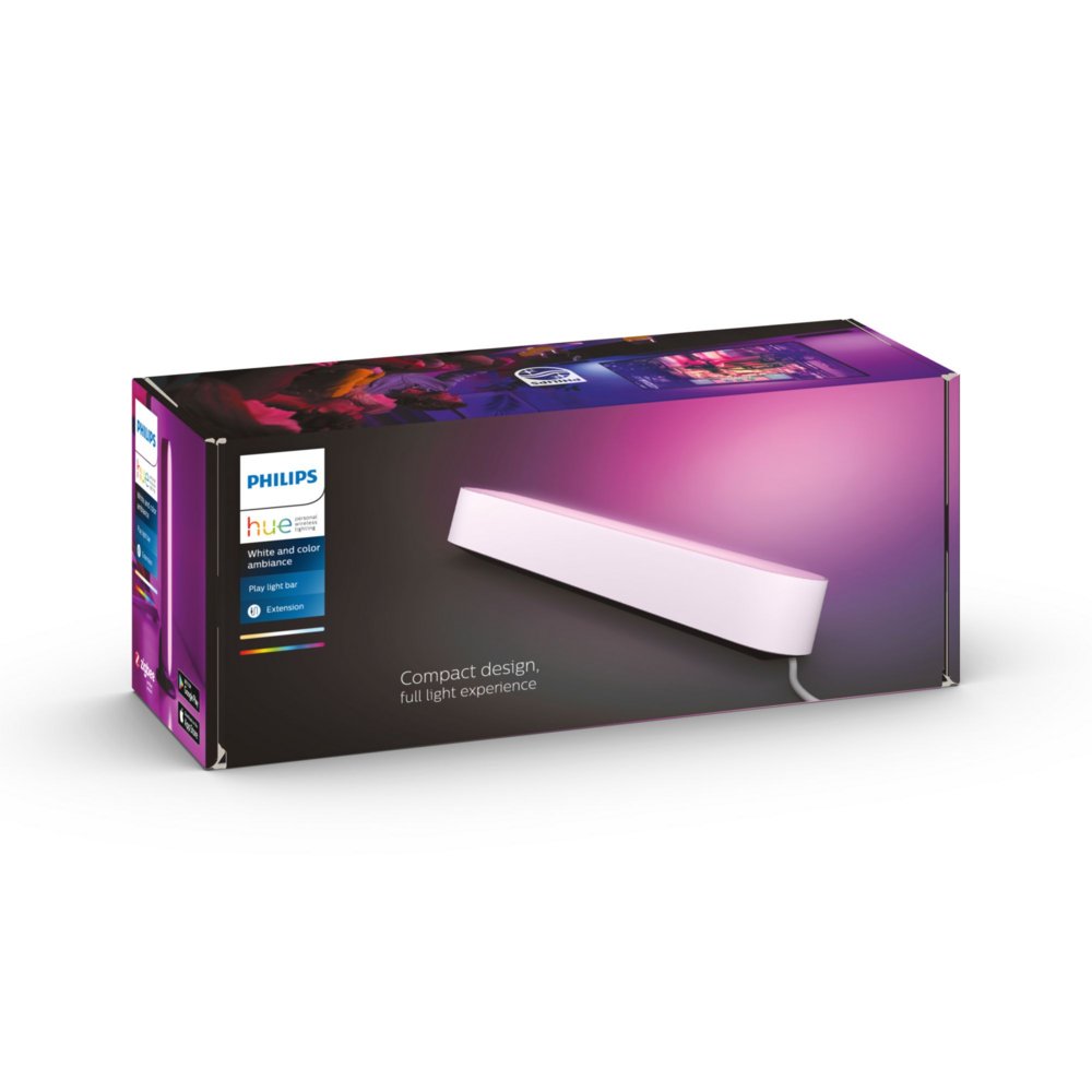 Philips Hue Play Lichtbalk Uitbreiding | Wit | Compact Ontwerp | Compatibel met Philips Hue Bridge - Matmuis - Matmuis
