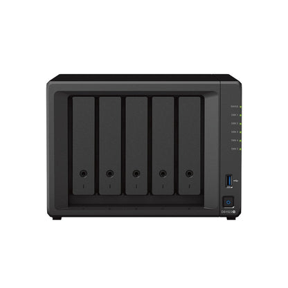 Synology DiskStation DS1522+ NAS | 5 Drive Bays | AMD Ryzen R1600 | 4x Gigabit Ethernet | Desktop | Zwart
