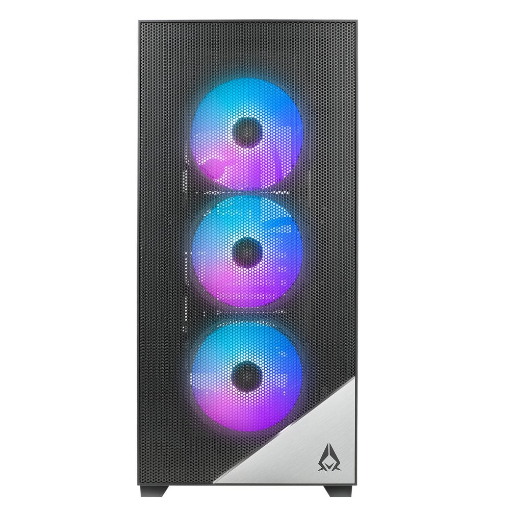 Azza Aero 480 RGB | Midi Tower Case | Zwart - Matmuis