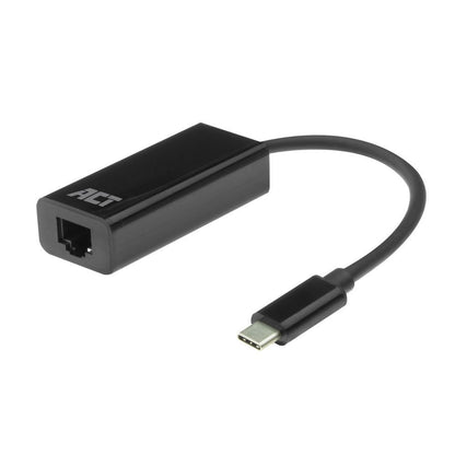 ACT AC7335 | USB-C naar Gigabit Ethernet Adapter | 10/100/1000 Mbps | Plug & Play - Matmuis - Matmuis