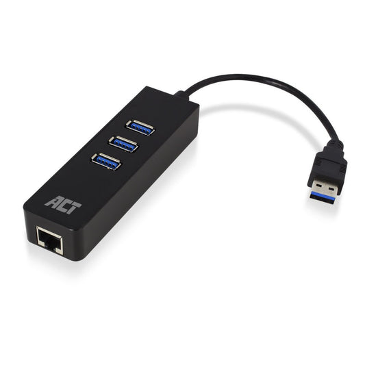 ACT AC6310 | USB 3.2 Gen 1 Interface Hub | Type-A | 5 Gbps | Zwart - Matmuis - Matmuis
