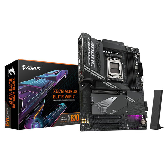 Gigabyte X870 A ELITE WIFI7 | Socket AM5 | AMD X870 | 4xDDR5 | ATX | Moederbord - Matmuis