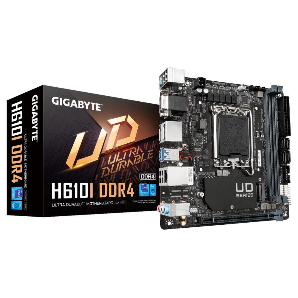 Gigabyte H610I DDR4 | Socket LGA 1700 | Intel H610 | 2xDDR4 | Mini-ITX | Moederbord - Matmuis - Matmuis