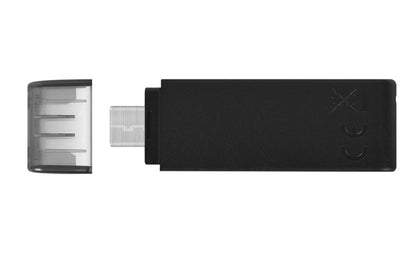 Kingston DataTraveler 70 | 64GB USB-C 3.2 Flash Drive | Zwart - Matmuis - Matmuis