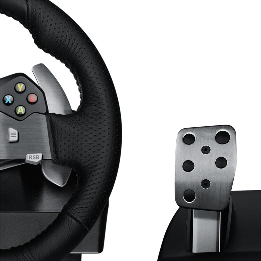 Logitech G920 Driving Force | Racestuur en pedalen | Force Feedback | 900° rotatie | USB 2.0 | Compatibel met Xbox Series X|S, Xbox One en PC | Zwart - Matmuis - Matmuis
