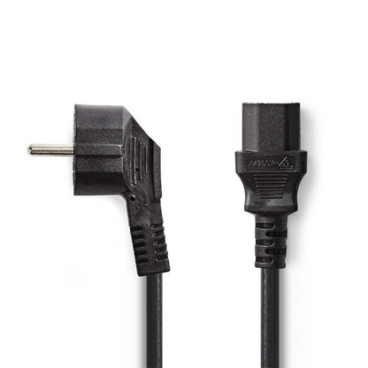 Nedis CEGP10000BK50 | 5 m Stroomkabel | Type F (CEE 7/7) Male naar IEC C13 | Zwart | 10A / 250V | PVC - Matmuis - Matmuis