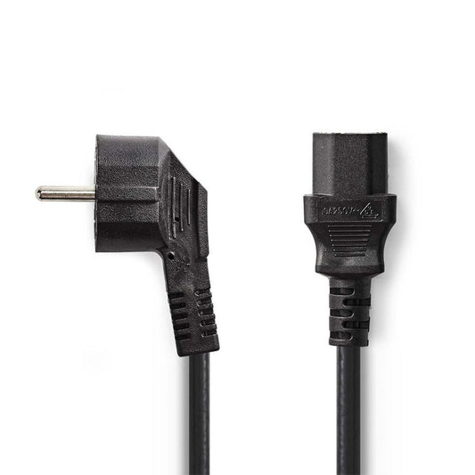 Nedis CEGP10000BK50 | 5 m Stroomkabel | Type F (CEE 7/7) Male naar IEC C13 | Zwart | 10A / 250V | PVC - Matmuis - Matmuis