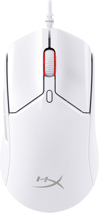HyperX Pulsefire Haste 2 | Bedrade Gaming Muis | Rechtshandig | USB-A | 26000 DPI | Wit - Matmuis - Matmuis