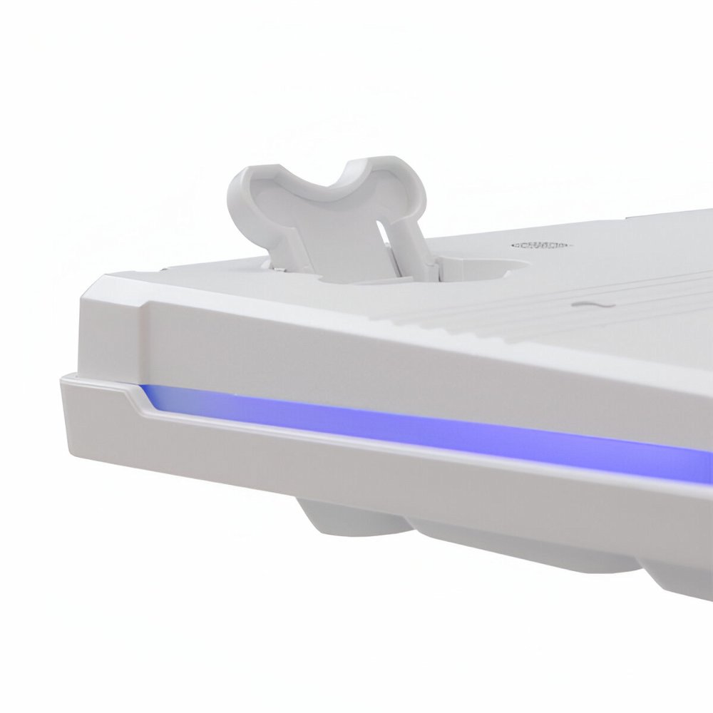 Baracuda ORCA RGB | Bekabeld Gaming Toetsenbord inclusief Muis | QWERTY | Wit - Matmuis