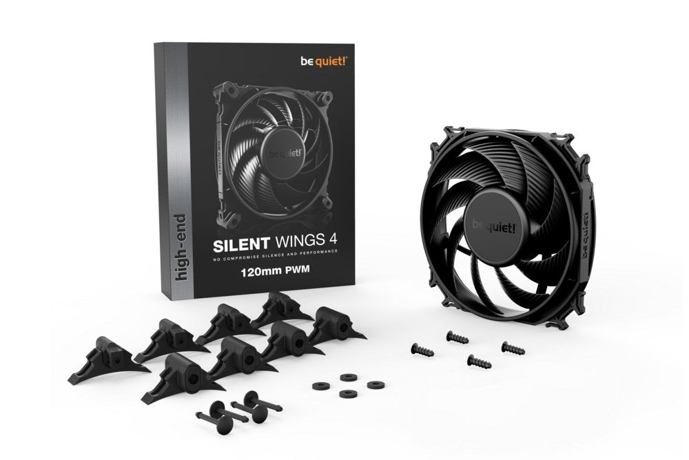 be quiet! Silent Wings 4 | 120mm PWM Case Fan | Zwart - Matmuis - Matmuis