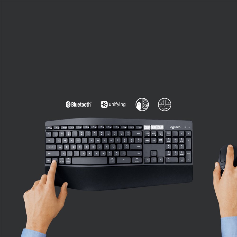 QWERTZ | Logitech MK850 Performance | Draadloze Muis en Toetsenbordcombo | QWERTZ - Matmuis - Matmuis