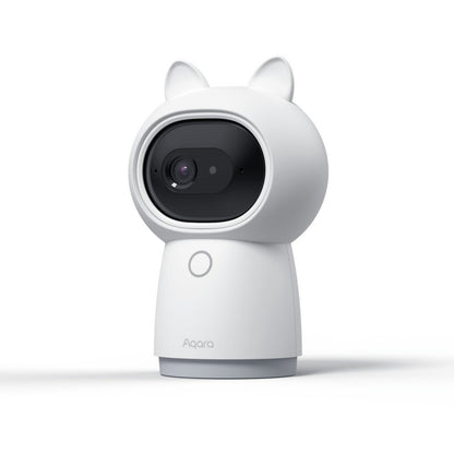 Aqara Camera Hub G3 | IP-beveiligingscamera | 2K-resolutie (2304 × 1296) | 360° Pan & Tilt | Gezichts- en gebarenherkenning | Ingebouwde Zigbee 3.0 Hub | IR-afstandsbediening | HomeKit Secure Video-ondersteuning | Wit - Matmuis - Matmuis