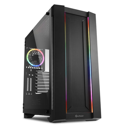 Sharkoon ELITE SHARK CA200M | Midi Tower Behuizing | Zwart - Matmuis