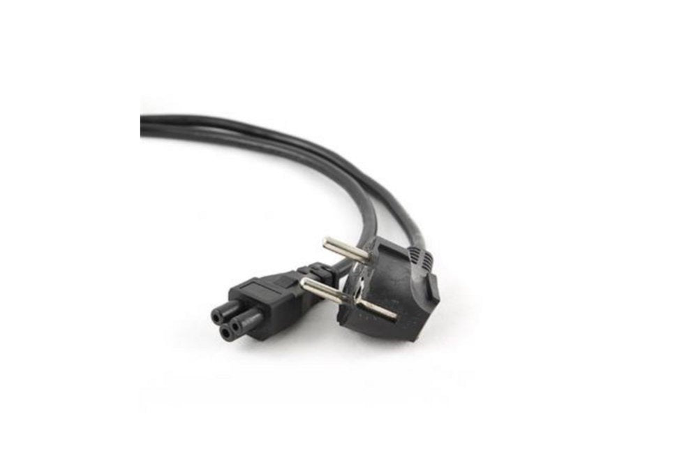 Longwell 3-pin Mickey Mouse (C5) EU Powercord | 1,8 m | Zwart - Matmuis