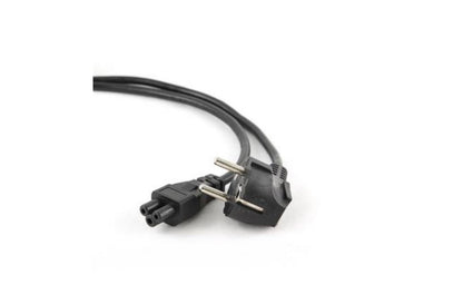 Longwell 3-pin Mickey Mouse (C5) EU Powercord | 1,8 m | Zwart - Matmuis