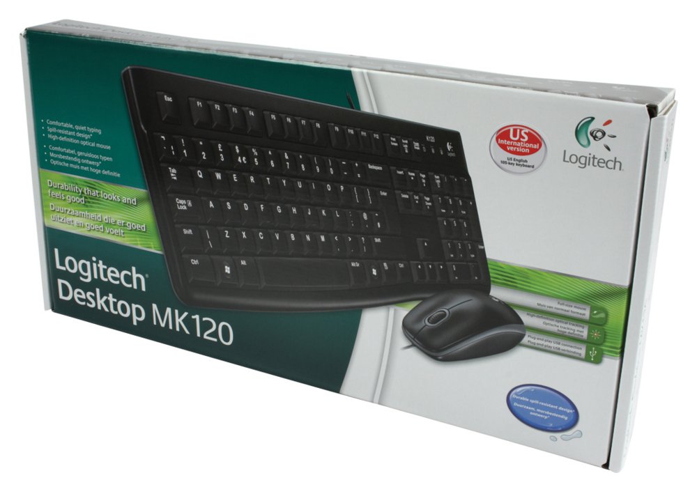 Logitech LGT-MK120 | Bedrade Muis en Toetsenbordcombo | QWERTY - Matmuis - Matmuis