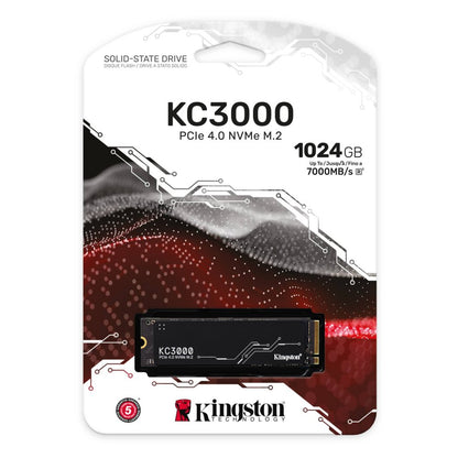 Kingston KC3000 | 1TB NVMe SSD | M.2 Gen4 | 7.000MB/s Lezen | 6.000MB/s Schrijven